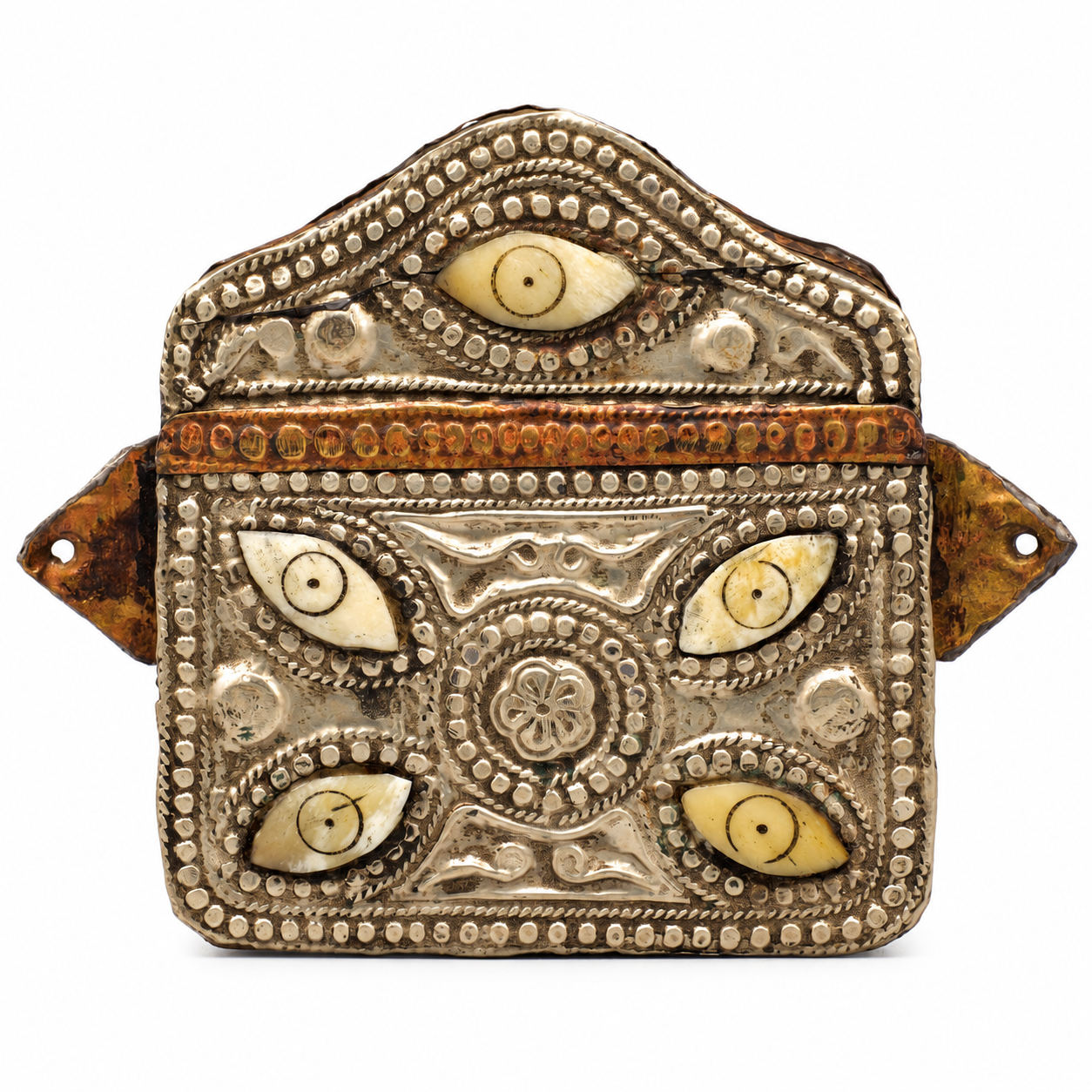 Antique Amazigh Berber Amulet Bag Islamic Magic Metalwork