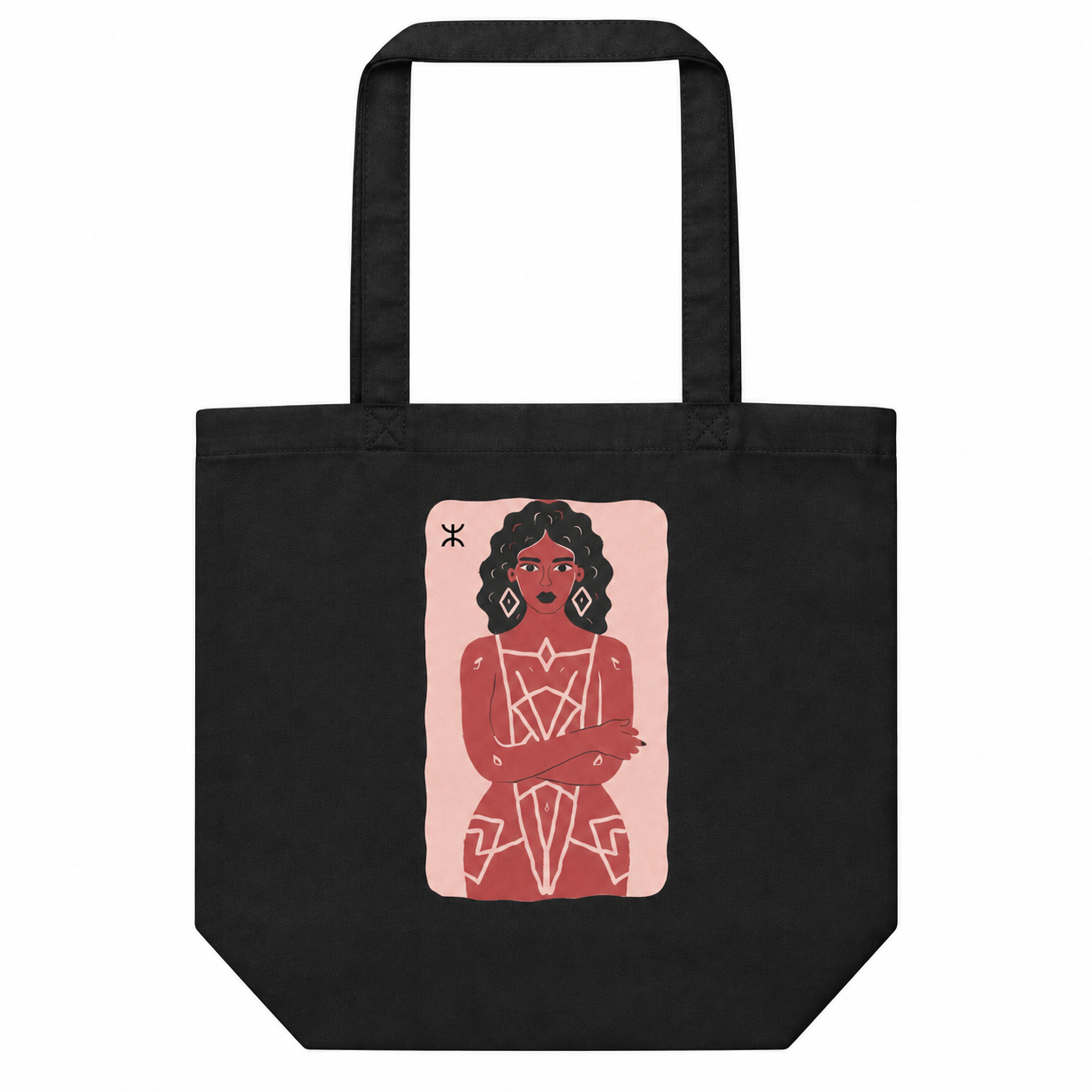 Berber Amazigh Kabyle Woman Organic Cotton Tote Bag
