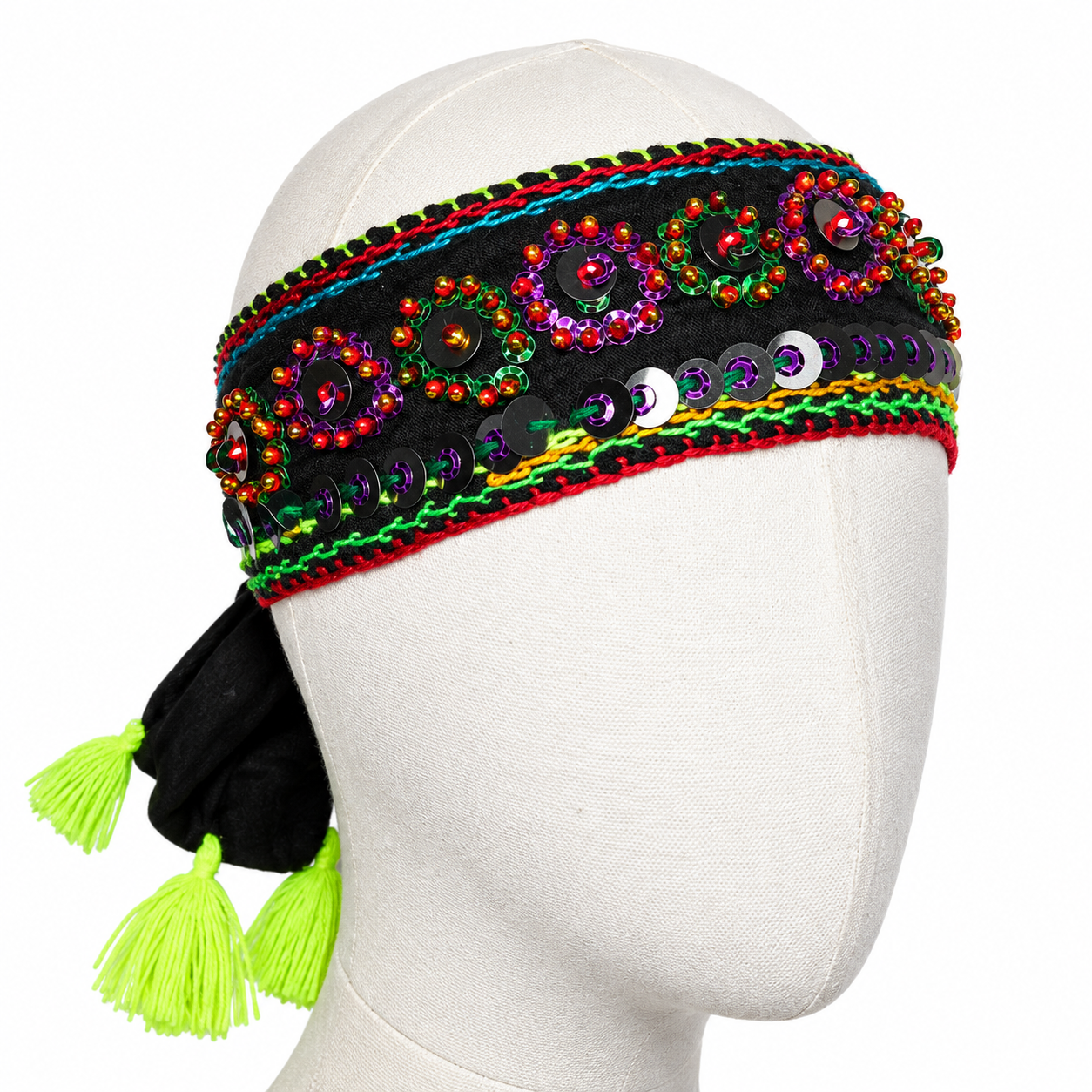 Berber Amazigh Sabniya Headband with Tuareg Cultural Ornament Design