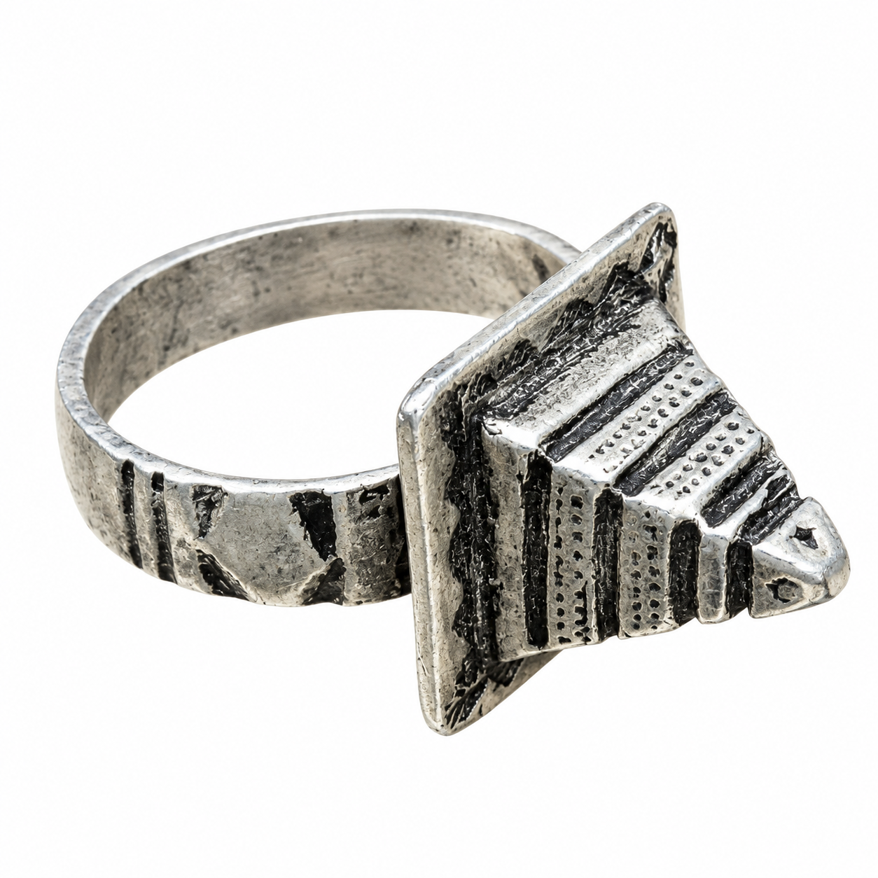 Berber Tuareg Ancienne Massif Silver Ring Handmade Tribal Jewelry
