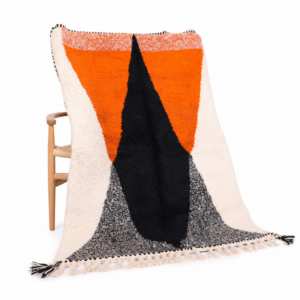 Custom Amazigh Berber Handmade Wool Rug for Living Room Decor