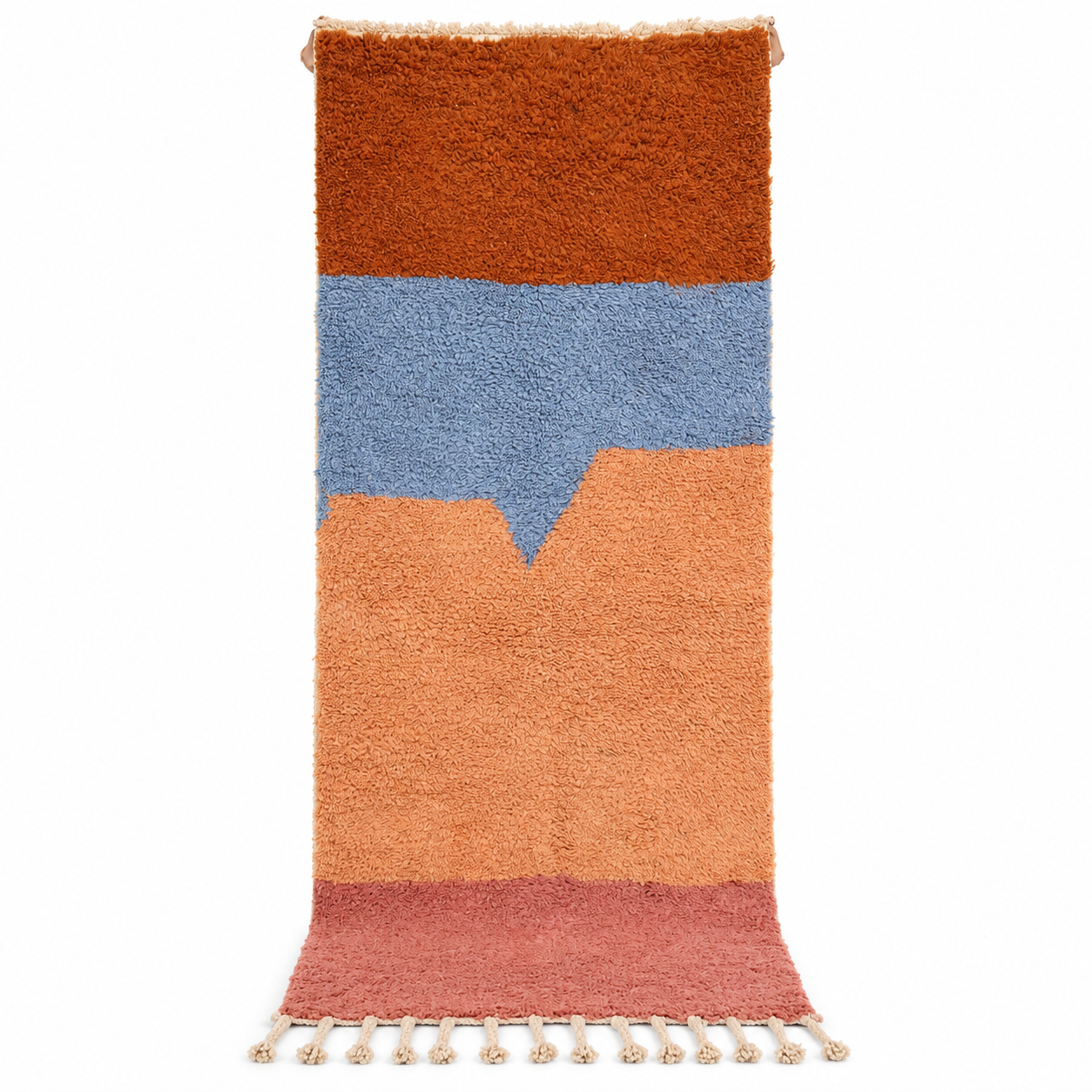 Custom Amazigh Berber Living Room Rug with Natural Wool