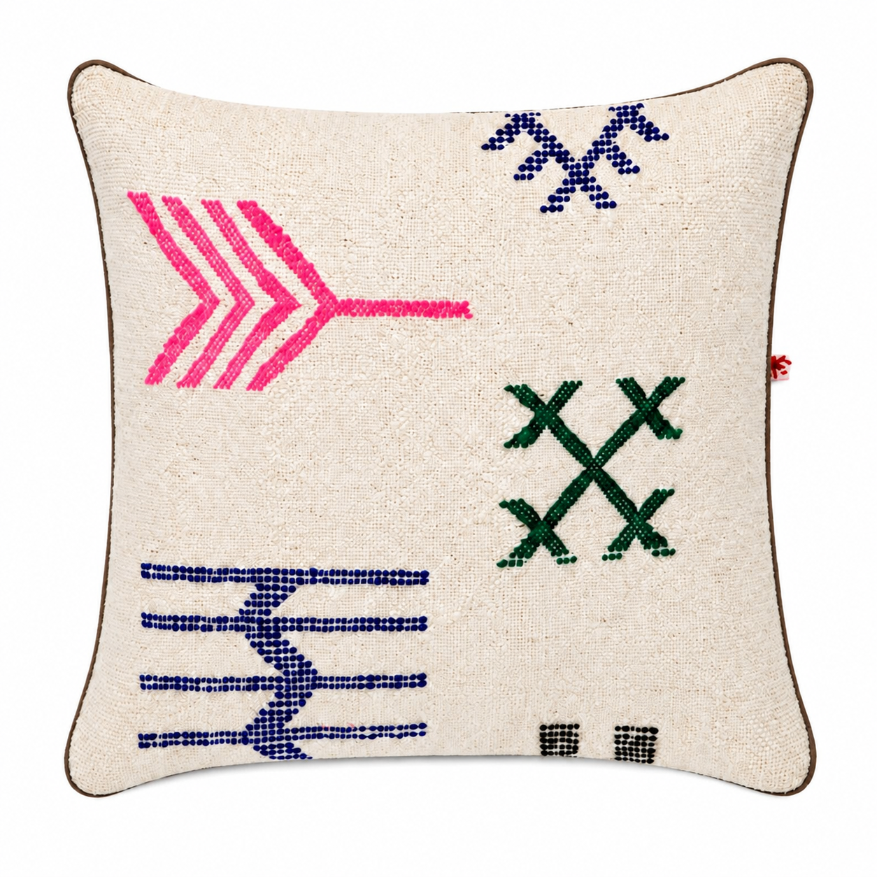 Handwoven Amazigh Berber Wool Cushion Cover Accent Pillow