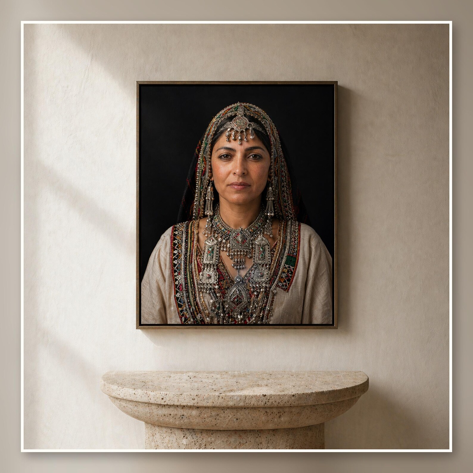 Amazigh Berber Woman Portrait North African Printable Download
