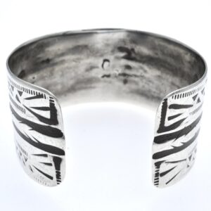 Antique Berber Amazigh Heavy Silver Tunisia Cuff Bracelet