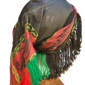 Amazigh Berber Guettib Head Scarf with Khenifra Tassels