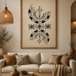 Amazigh Berber Geometric Printable Download Wall Art Design