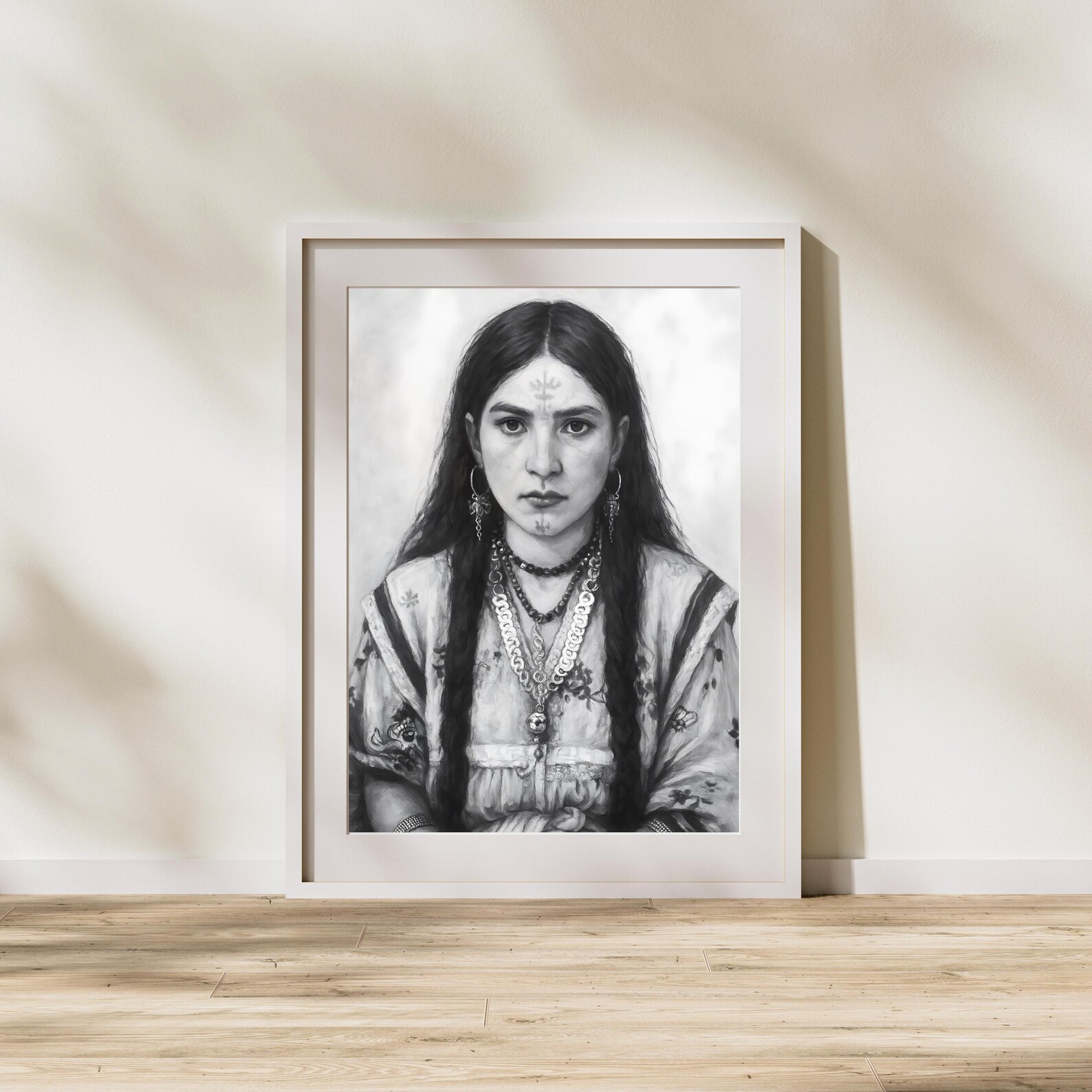 Amazigh Berber Woman Portrait Digital Download Art Print