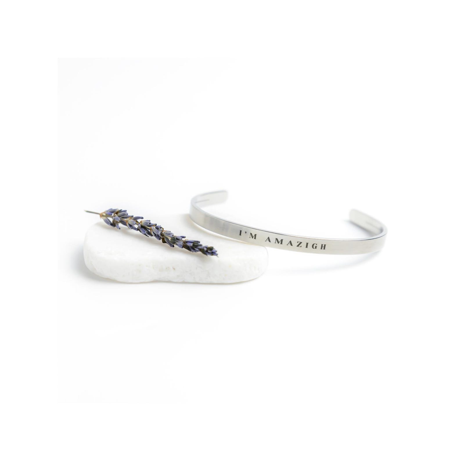 Amazigh Tifinagh Cuff Bracelet Berber Kabyle Adjustable Jewelry