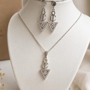 Amazigh Berber Kabyle Fibule Stainless Steel Zircon Jewelry Set