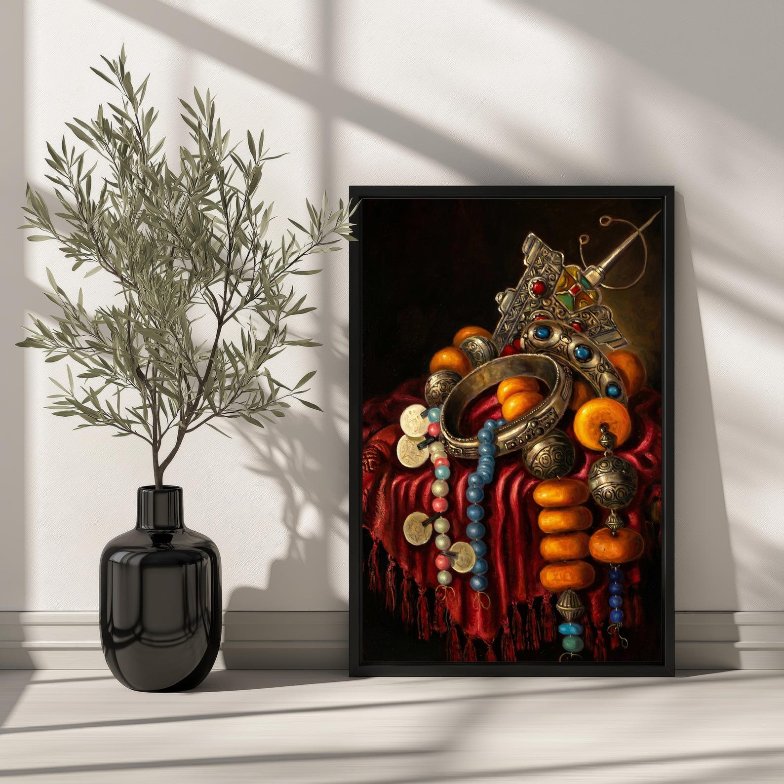 Amazigh Jewelry Printable Download Vintage Still Life Decor