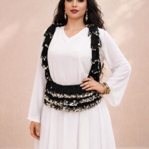 Amazigh Atlas Dance Belt with Mozoun Coin Belt Costume