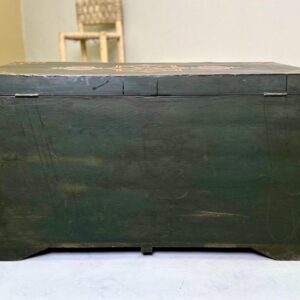 Amazigh Berber Tazwakt Painted Wooden Chest Wall Art