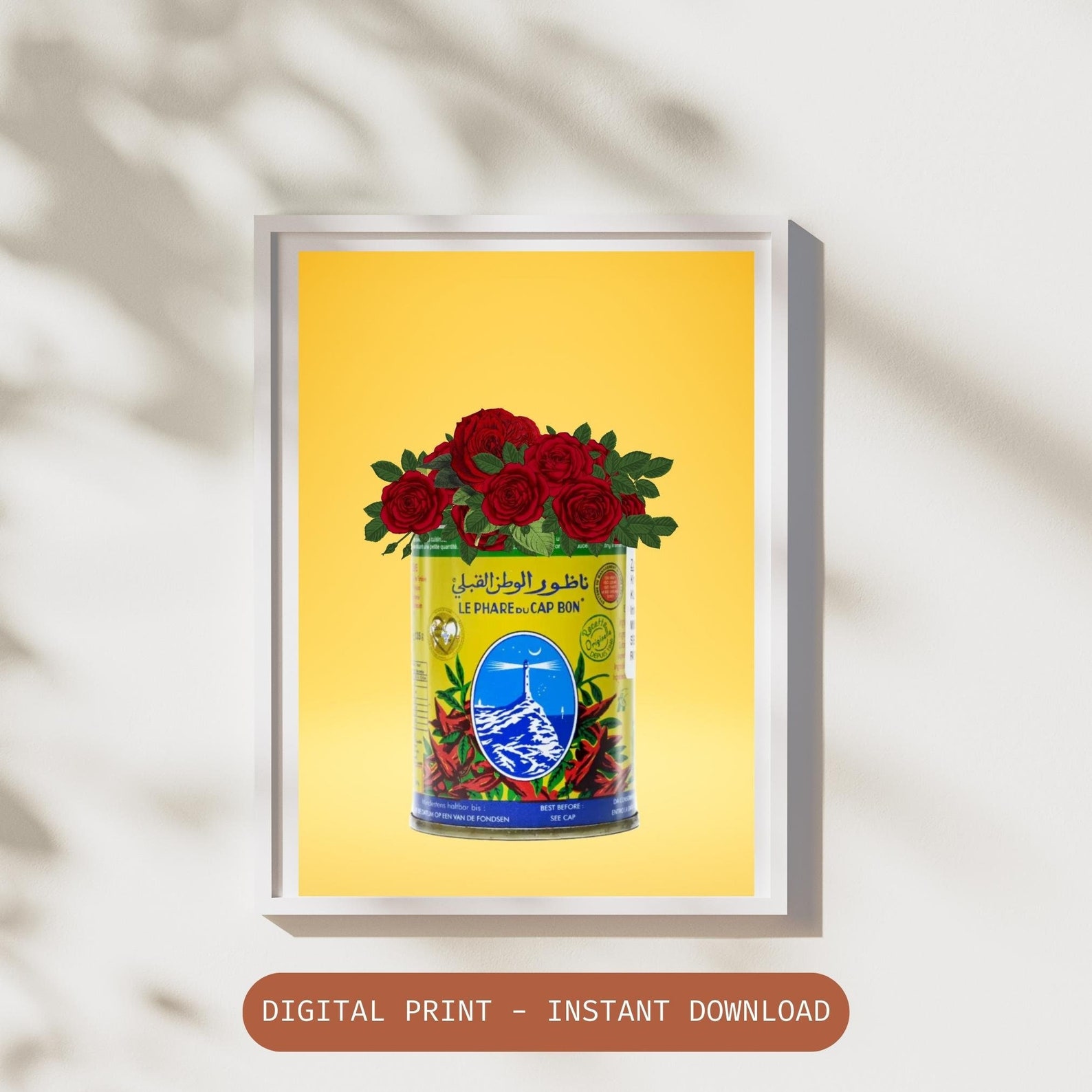Amazigh Berber Harissa And Roses Art Print Digital Download