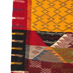 Amazigh Taznakht Handwoven Patchwork Artistic Berber Wool Rug