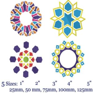 Amazigh broderie géométrique arabe algérienne Zellige Embroidery Digital Download