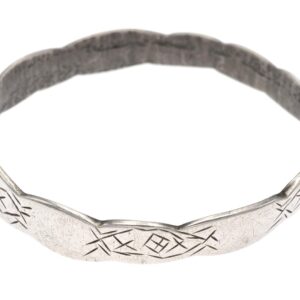 Old Berber Amazigh Silver Bracelet Vintage Mid Century Adornment