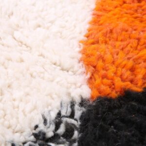 Custom Amazigh Berber Handmade Wool Rug for Living Room Decor
