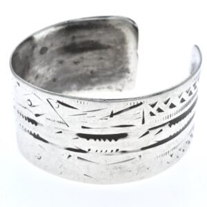 Antique Berber Amazigh Heavy Silver Tunisia Cuff Bracelet