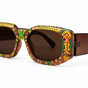 Amazigh Adrar Mountain Hand Painted Sunglasses with Recycled Frames