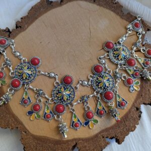 Amazigh Kabyle Berber Traditional Coral Front Bracelet Diadem