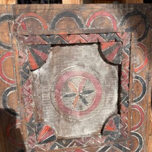 Berber Amazigh Vintage Door Wall Art Hand Carved Wooden Panel