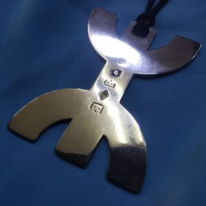Amazigh Berber Tifinagh Tuareg Silver Necklace with Kabyle Design