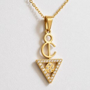 Amazigh Berber Tizerzit Fibula Inspired Stainless Steel Necklace
