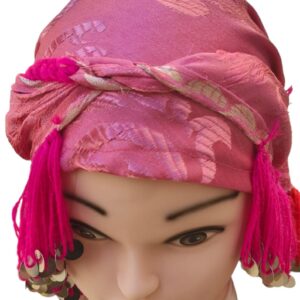 Amazigh Berber Guettib Head Scarf with Khenifra Tassels
