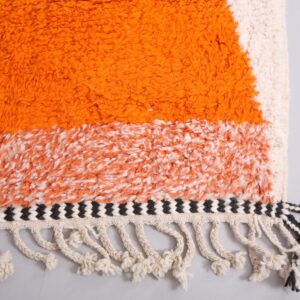 Custom Amazigh Berber Handmade Wool Rug for Living Room Decor