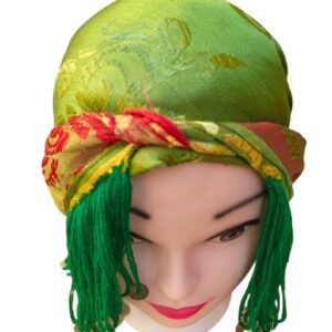 Amazigh Berber Guettib Head Scarf with Khenifra Tassels