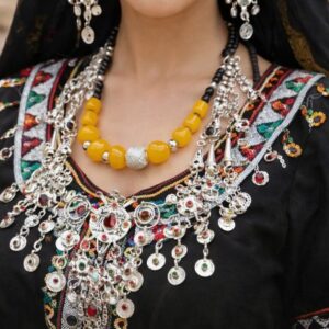 Amazigh Berber Jewelry Set with Necklace and Headband