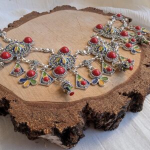 Amazigh Kabyle Berber Traditional Coral Front Bracelet Diadem