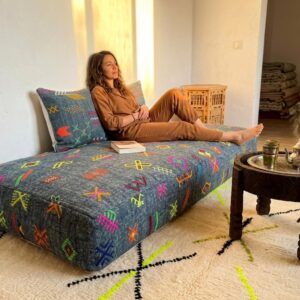 Amazigh Berber Modular Floor Sofa Seating Pouf for Living Room