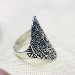 Amazigh Berber Tuareg Sterling Silver Tribal Engraved Ring