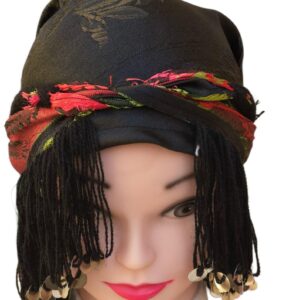 Amazigh Berber Guettib Head Scarf with Khenifra Tassels