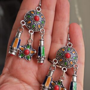 Amazigh Berber Kabyle Earrings with Cultural Heritage Inspired Design