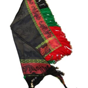 Amazigh Berber Guettib Head Scarf with Khenifra Tassels
