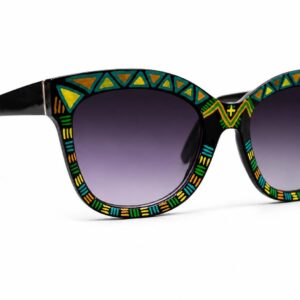 Amazigh Tugz Amlal Crab Hand Painted Recycled Frames Sunglasses