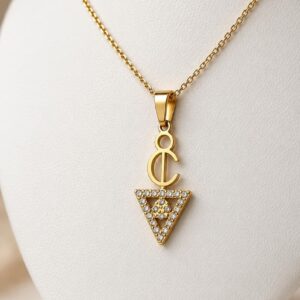 Amazigh Berber Tizerzit Fibula Inspired Stainless Steel Necklace
