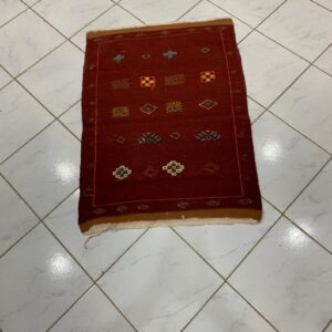 Amazigh Berber Akhnif Wool Accent Rug For Home Decor