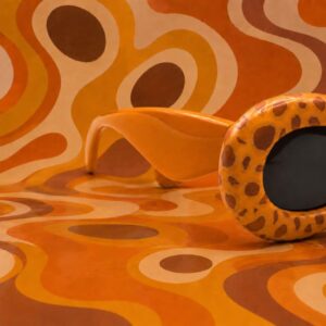 Amazigh AMIS N' SHAPES Camel Hand Painted Sunglasses UV400 Cat 3 Frames