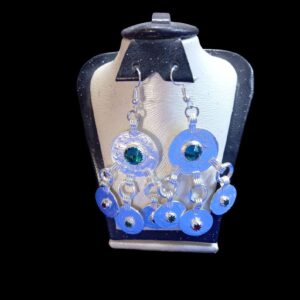 Amazigh Colorful Stones Traditional Handmade Earrings with Heritage Design