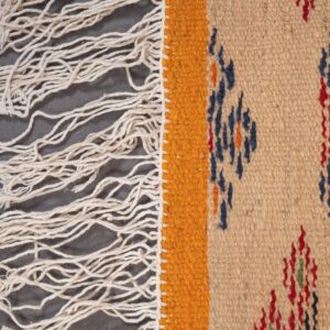 Amazigh Taznakht Handwoven Patchwork Artistic Berber Wool Rug