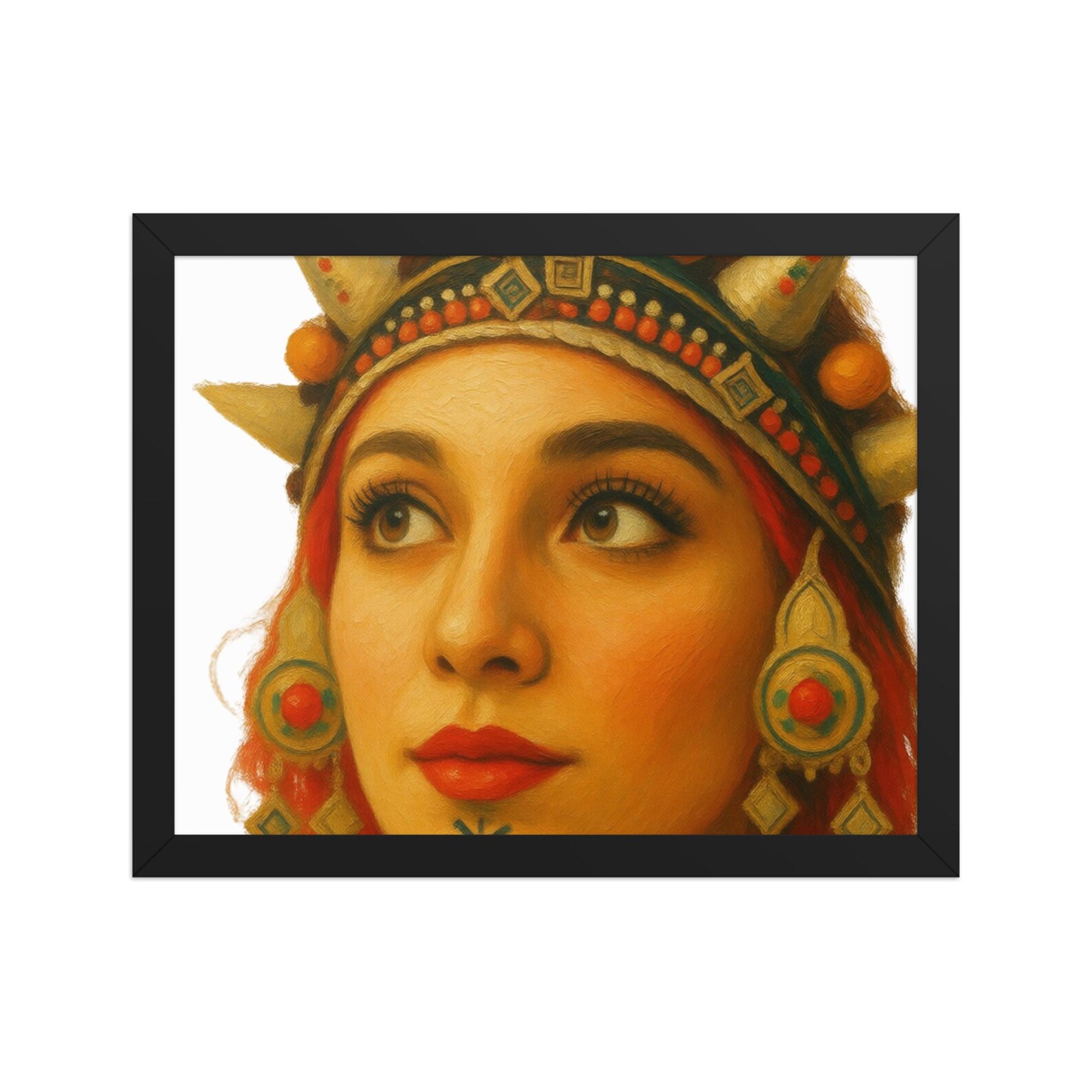 Amazigh Berber Framed Cultural Portrait Poster Premium Matte Wall Art