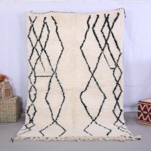 Custom Amazigh Berber Wool Rug for Living Room Decor