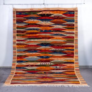 Amazigh Taznakht Abstract Berber Geometric Tribal Boho Rug