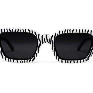 Amazigh AMƔIUD Zebra Hand Painted Sunglasses UV400 Cat 3 Frames