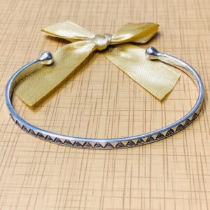 Amazigh Berber Gravé 925 Silver Open Cuff Bracelet