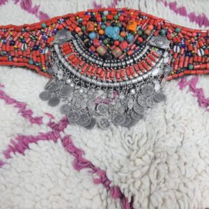 Amazigh Beaded Handmade Traditional Belt with Bohemian Design